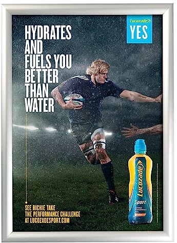 DIN A0 Klapprahmen, alu silber eloxiert, 25 mm Profil, Gehrungsecken