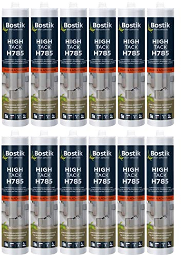 Dichtstofftechnik24 12x H785 High Tack Ultra Hybrid Montagekleber Extrem Stark 450g Weiß