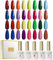 ROSALIND UV Nagellack Gel Shellac 16 Farben Rot Gelb Blau Violett Sommer Gel Nagel Salon Design Kit Soak Off UV LED Gel Nail Polish Nagellack Lacke Für UV Lampe