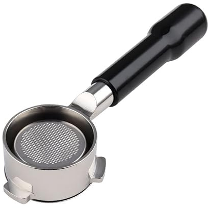 Bodenloser Siebträger 54mm Kompatibel mit Sage/Breville Barista Serie 870/878/880 Espresso Kaffee Espressomaschinen (ABS Handle)