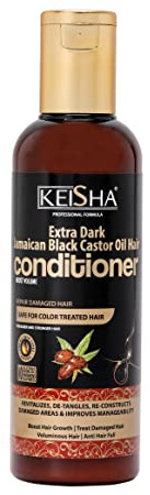 Keisha Extra Dark Jamaican Black Castor Oil Hair Conditioner 200 ml sulfatfrei steigert das Volumen