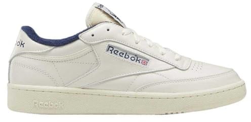 Reebok Unisex Club C 85 Vintage Sneaker, Chalk/Alabaster/Vector Navy, 44.5 EU