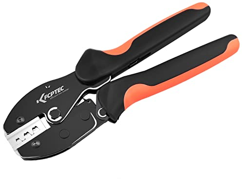 KF CPTEC Solarstecker Crimpzange, Ratschen Crimpwerkzeuge für 2.5-6mm² Solar PV Kabel Stecker - Krimperzange Solar-MC4-Stecker, Solar Stecker Zange, PV Presszange