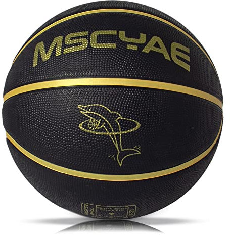 Basketball Größe 5,basketball für kinder,Mini Basketball Größe 3 ideal auf die Jugend Kinderhände,Outdoor basketball Gummi Schwarz 3