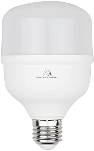 Maclean MCE302 CW LED Bulb, E27, 28W, 220-240V AC, Colour Cold White, 6500K, 2940lm
