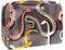 Make up Taschen für Frauen, Make up Reisetasche, wasserdichte Make up Organizer Tasche,Cartoon Tier Schlange