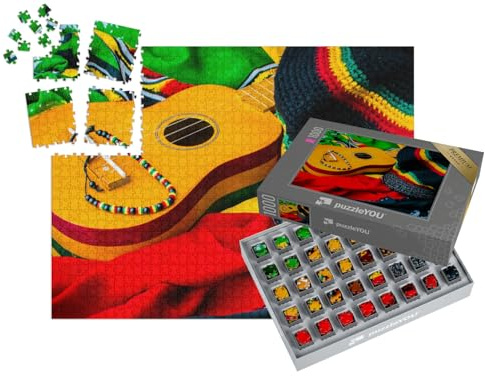 puzzleYOU: SMART Sorted® | Puzzle 1000 Teile leicht gemacht „Reggae-Stimmung“ – aus der Puzzle-Kollektion Karibik