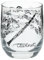Glas mit Instrumenten und musikalischen Motiven, schwarzer Druck (Klarinette), 200 ml