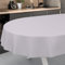 Wachstuch-Tischdecke Tischdecke abwaschbar Wachstuch Garten-Tischdecke Outdoor Indoor Oval 200x140cm mit Saum Grau