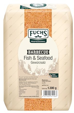 Fuchs Professional - Fish & Seafood Gewürzsalz | 1,3 kg im großen Beutel | BBQ-Gewürz für Meeresfrüchte