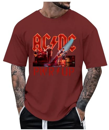 Generisch ACDC T-Shirt Herren AC/DC AC DC Original Hells Bells Offiziell Schwarz T-Shirt Glocken Hard Rock