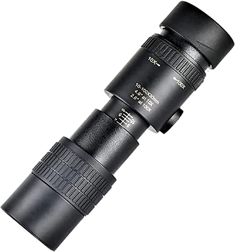 Teleskop – 4K 10–300 x 40 mm – Super-Telezoom-Monokular-Teleskop, tragbares Taschen-HD-BAK4-Prismenstativ, wasserdichtes Zoom-Teleskop, leistungsstarkes Zielfernrohr
