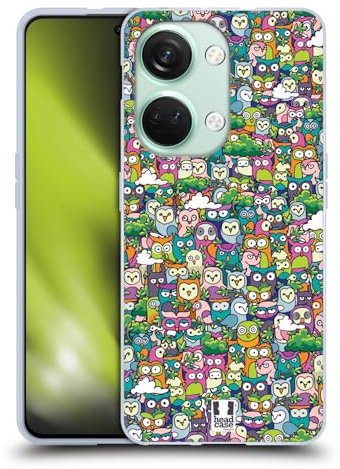 Head Case Designs Eule Tierische Überlastung Soft Gel Handyhülle Hülle kompatibel mit OnePlus Nord 3 5G