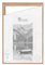 CLAMARO 'SFR35' Schattenfugenrahmen für 60x120 cm Keilrahmen | Eiche Hell | MDF-Holz Bilderrahmen für Keilrahmen Leinwände inkl. Aufhänger und Montagematerial