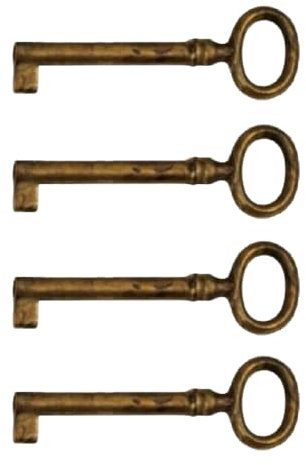 CHIAVE UNIVERSALER PER MOBILI IN BRONZO ANTICO PASSO PASSO 46MM (6)
