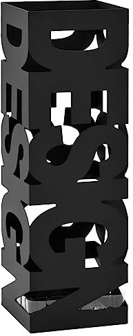 QWBDNMQP Home & Garden - Umbrella Stand Design Steel Black