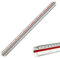 EIH1 Maßstab Lineal Dreieckig Lineal-Lineal metrisch für Architekten und Ingenieuren:1:100 1:200 1:250 1:300 1:400 1:500