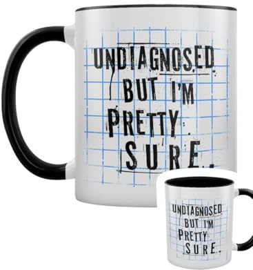 Grindstore Undiagnosed But I'm Pretty Sure Black Inner 2-Tone Mug