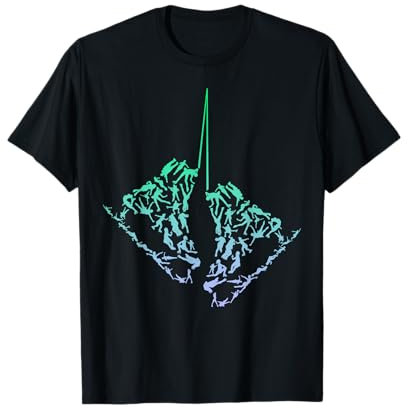 Silhouette Icon Schlittschuh-Shirt | Jungen Eiskunstlauf T-Shirt