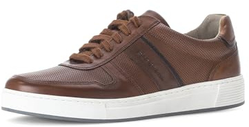 Pius Gabor Herren Sneaker Low,Halbschuhe,recyceltes Futter,Wechselfußbett,Laufschuhe,schnürschuhe,Cognac/Mocca/Midnight,44 EU / 9.5 UK