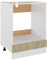 HOMTAKIE - Armario de horno de roble Sonoma 60x46x81,5 cm Madera de ingeniería