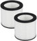 Pack of 2 FY0611 Replacement Filters Compatible with Philips Air Purifier Series 600 AC0650/10, AC0651/10 Replacement HEPA Filter Activated Carbon Filter FY0611/30