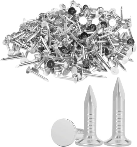 Clout Nails 20mm (160pcs, 200g) – Heavy Duty Galvanised Roofing Felt Tacks for Shed Roof with Handy Plastic Case