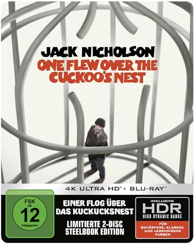 Einer flog über das Kuckucksnest (Limitiertes Steelbook, 4K-UHD+Blu-ray)