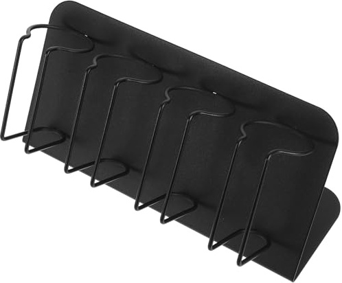 LOORGVEL Wall Mounted Hair Clippers Rack Stainless Steel Organizer for Hair Dryer and Beard Trimmer in Beauty Salon
