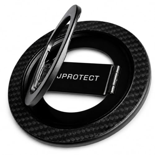 JProtect Handy Ring Halterung Magnetisch für MagSafe, 360 Grad Drehung, Handy Griff Halter Magnetisch, Fingerhalter, MagSafe Ring Holder, Smartphone Stand für iPhone 15/16 / 17 Schwarz