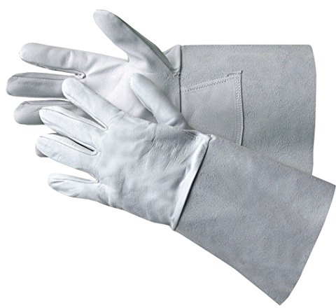 Jah 1102-WT Lederhandschuh 10 Paar Stulpe natur Gr. 8