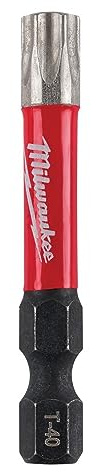 Milwaukee SHOCKWAVE Torx T40 x 2 in. L Impact Power Bit Steel 1 pc.