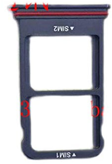Plateau de Fente pour Carte Sim Porte-Carte Support de Carte SIM Plateau de Fente pour conteneur Pièces pour Huawei Honor X10