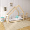 Need Sleep Hausbett Kinder Kinderbett 80x160 Bodentief ohne Rausfallschutz mit Lattenrost Kleinkind Bodenbett Haus ab 2 Jahre Montessori Bett aus Holz Mädchen Junge Asymmetrisch
