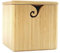 Joyeee Extra Large Bambus Garnschale mit Deckel, XL Strick Box zur Aufbewahrung großer Wollknäuel, handgemachte Häkel-Schale – für Frau, Mutter, Großmutter, 19,5 x 19,5 x 18 cm