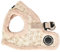 Puppia Brustgeschirr für kleine und mittelgroße Hunde - Hepatica Harness B - verstellbar und komfortabel, Beige