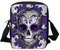 Biyejit Schultertasche, Umhängetasche, Handtasche, lässig, Reisen, Sport, Umhängetasche, Tasche, Totenkopf lila