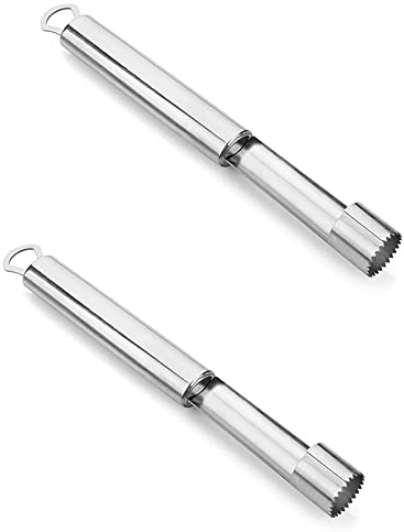 Newness Premium Fruchtentkerner aus Edelstahl, Birnenkernentferner für Küche, Zuhause, 2 Stück