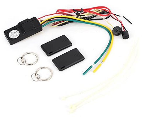Shanrya Auto Immobilizer Anti-Robbing Dual Strong Concealment Engine Immobilizer Strong Compatibility Adjust Sensing Distance Anti-Theft Anti-Hijacking Auto Car Intelligent Alarm for 12V Car
