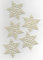 Die etwas größeren Häkelsterne-Weihnachtssterne-Baumbehang-8er Set Sterne/Schneesterne in cremefarbenem Polyestergarn