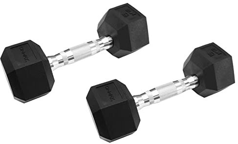 OnWay Poly Premium HEX-Hantel 2er Set schwarz OW1500-5k für Fitness und Krafttraining Hantel in Größe 2 x 5 kg