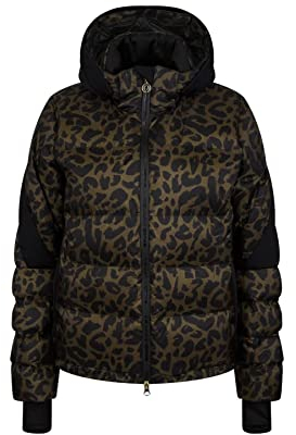 Sportalm W Down Jacket 2 Oliv - Daunen Stylische wärmende Damen Entendaunen Skijacke, Größe 42 - Farbe Black Olive
