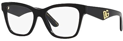 Dolce & Gabbana Montautura per occhiali da vista 3374 501 Black 53/145 Quadrato, Schwarz