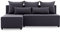 Ecksofa NOBU mit schlaffunktion - Funktionelles Design - Auswahl an Farben - Bettkasten - Rückenkissen - dekorative Kissen (LUX 06)