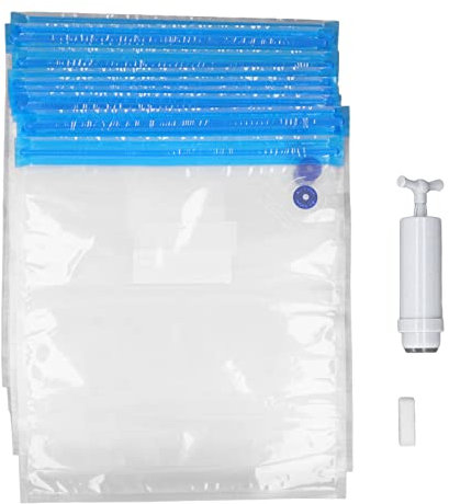 10 Stück 3D-Drucker-Filament-Aufbewahrungsbeutel, 3D-Drucker-Filament-Vakuumbeutel-Set, Handpumpen-Verschlussclip, Oxidation Verhindert Aufbewahrungsbeutel-Set