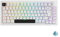Akko 5075B Plus RGB Mechanical Gaming Keyboard, ISO-UK Layout, 3 Modes (BT5.0/2.4Ghz/Type C) Compact Keyboard with Hotswap, Cherry Profile PBT Keys, Programmable (Black White, Tactile Switch)