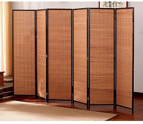 Raumtrenner Trennwand Handgefertigte hölzerne Trennwand Raumtrenner, Chinesischer Stil Freistehender Bildschirm Trennwand, 6 Panels beweglichen Zaun Panel für Studio Büro ( Color : W 50cm/Panel , Size