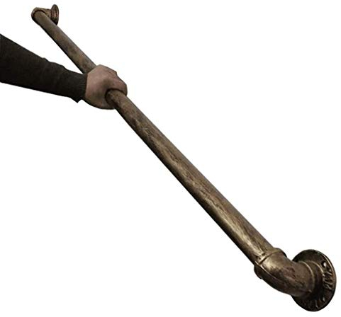 30CM-300CM Handlauf – Komplettset. für drinnen und draußen, Eisen-Wasserrohr-Design, Treppen, Treppenhaus, Handlauf, Geländer, Geländer – Vintage-Messing (Größe: 240 cm)