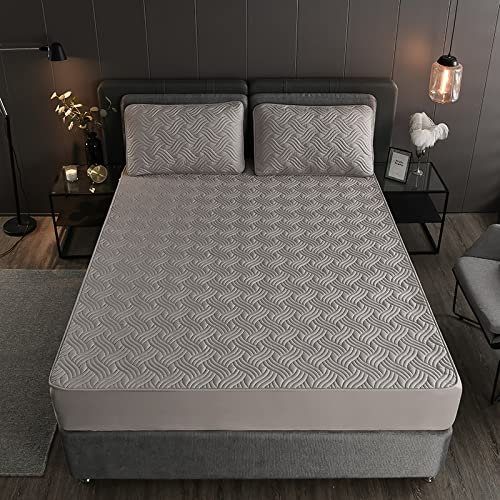 JIANINGHOME Bettlaken mit,200x220,Mikrofaser Matratzenauflage Superweich Matratzen Topper Tiefe Tasch