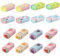 TECKI 16 Stück Kawaii Radiergummi, Weich, mit Obst- und Dinosaurier-Motiven, Kawaii-Schulbedarf, Duftende Radierer, Gadgets zur Korrektur von Fehlern